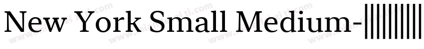 New York Small Medium字体转换